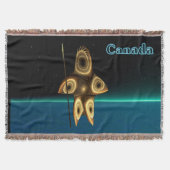 Fraktal Inuit Hunter - Kanada Decke (Vorderseite)