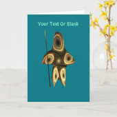 Fraktal Inuit Hunter Karte (Gelbe Blume)