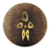 Fraktal Inuit Hunter Keramikknauf (Vorderseite)