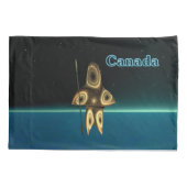 Fraktal Inuit Hunter Kissenbezug (Rückseite)