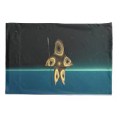 Fraktal Inuit Hunter Kissenbezug (Rückseite)