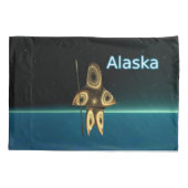 Fraktal Inuit Hunter Kissenbezug (Rückseite)