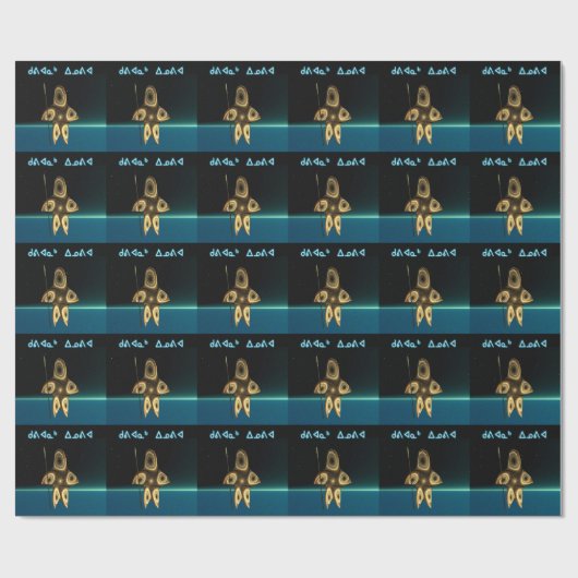 Fraktal Inuit Hunter - Kuvianak Innovia Geschenkpapier (Flach)