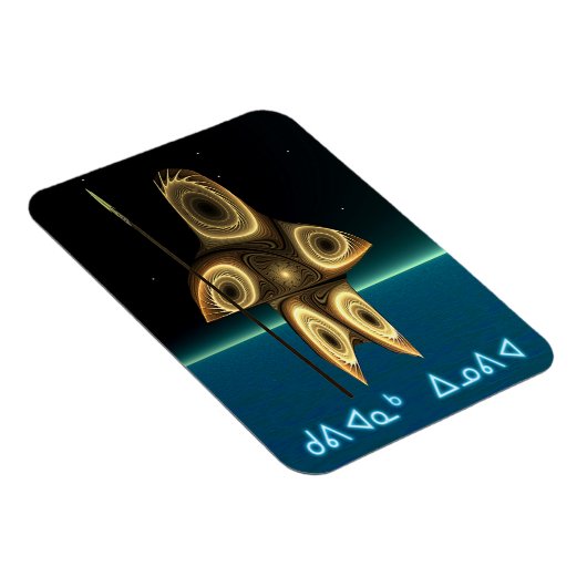 Fraktal Inuit Hunter Magnet (Rechte Seite)