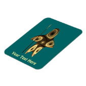 Fraktal Inuit Hunter Magnet (Linke Seite)