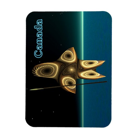 Fraktal Inuit Hunter Magnet (Vertikal)