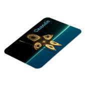 Fraktal Inuit Hunter Magnet (Linke Seite)