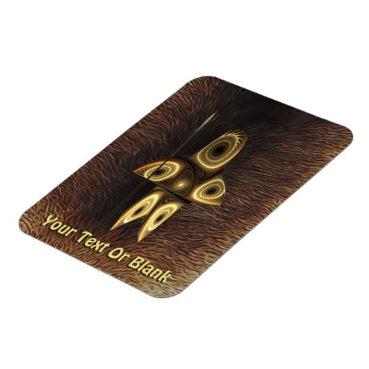 Fraktal Inuit Hunter Magnet (Linke Seite)