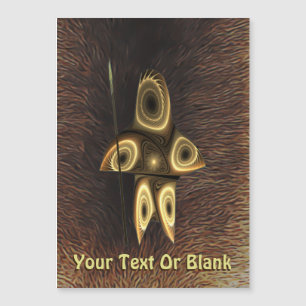 Fraktal Inuit Hunter Magnetkarte