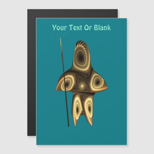 Fraktal Inuit Hunter Magnetkarte (Vorne/Hinten)