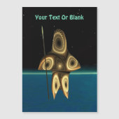 Fraktal Inuit Hunter Magnetkarte (Vorderseite)