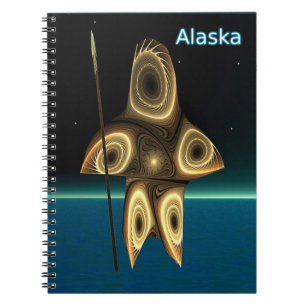 Fraktal Inuit Hunter Notizblock