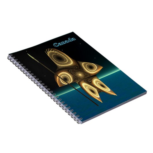 Fraktal Inuit Hunter Notizblock (Rechte Seite)