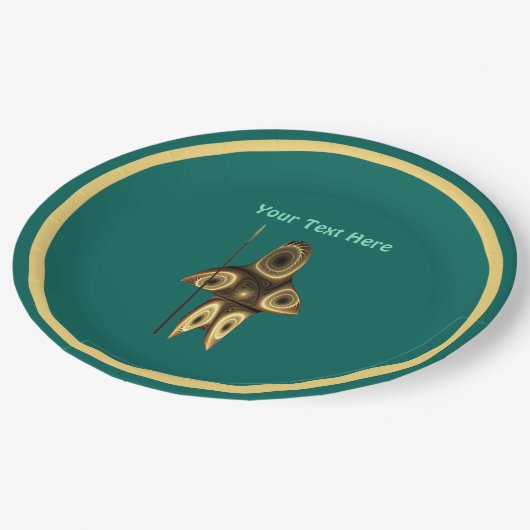 Fraktal Inuit Hunter Paper Teller (Schrägansicht)