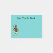 Fraktal Inuit Hunter Post-it Klebezettel (Vorderseite)