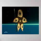 Fraktal Inuit Hunter Poster (Vorne)