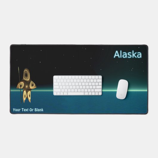 Fraktal Inuit Hunter Schreibtischunterlage (Tastatur & Maus)