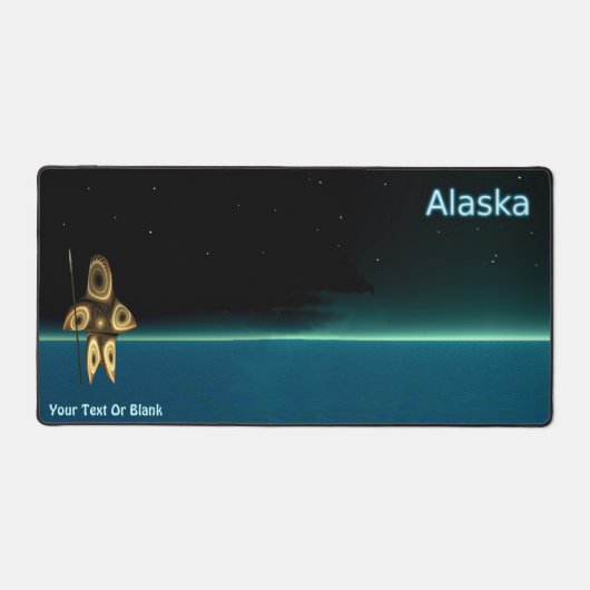 Fraktal Inuit Hunter Schreibtischunterlage (Vorderseite)