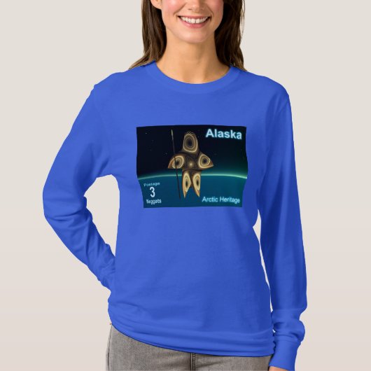Fraktal Inuit Hunter T-Shirt (Vorderseite)