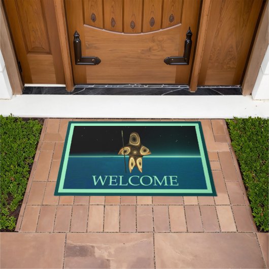 Fraktal Inuit Hunter - Willkommen Fußmatte (Außenbereich)