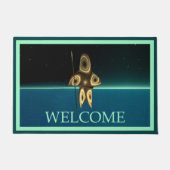 Fraktal Inuit Hunter - Willkommen Fußmatte (Vorderseite)