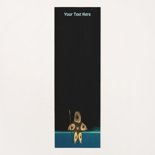 Fraktal Inuit Hunter Yogamatte (Vorderseite)