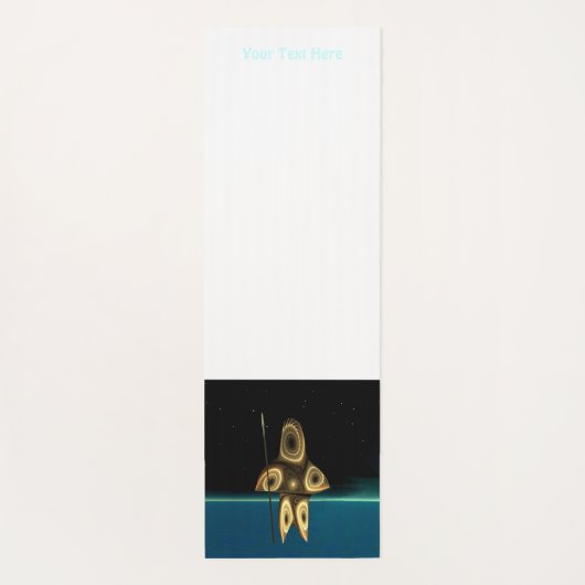 Fraktal Inuit Hunter Yogamatte (Rückseite)