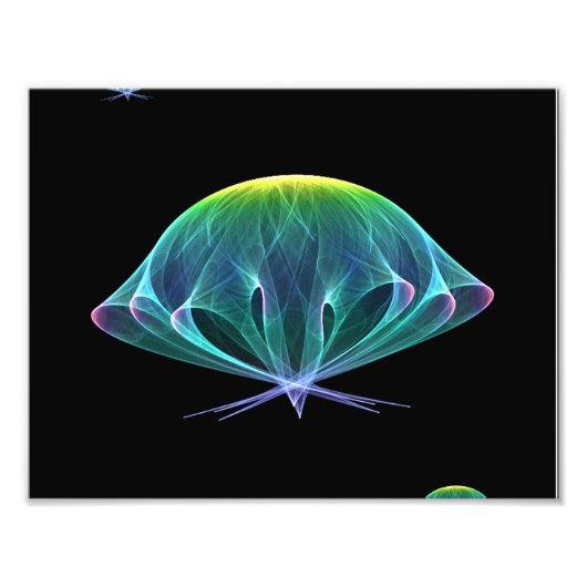 Fraktal Jellyfish Fotodruck (Vorne)