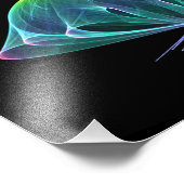 Fraktal Jellyfish Fotodruck (Ecke)