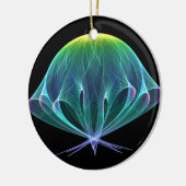 Fraktal Jellyfish Keramikornament (Links)