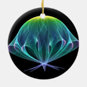 Fraktal Jellyfish Keramikornament (Hinten)