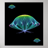 Fraktal Jellyfish Poster (Vorne)