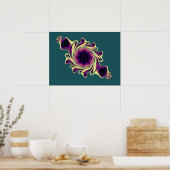 Fraktal Jewel Trinket Poster (Küche)