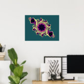 Fraktal Jewel Trinket Poster (Heimbüro)