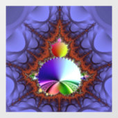 Fraktal Journey Fensteraufkleber (Blatt)