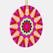 Fraktal Kaleidoskop 01 Keramik Ornament (Rechts)
