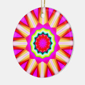 Fraktal Kaleidoskop 01 Keramik Ornament (Links)