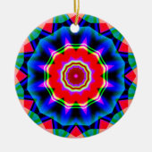 Fraktal Kaleidoskop 02 Keramik Ornament (Vorne)