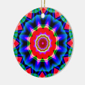 Fraktal Kaleidoskop 02 Keramik Ornament (Links)