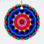 Fraktal Kaleidoskop 02 Keramik Ornament (Hinten)