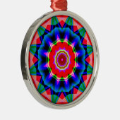 Fraktal Kaleidoskop 02 Ornament Aus Metall (Rechts)