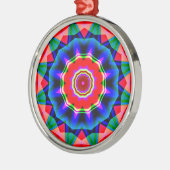 Fraktal Kaleidoskop 02 Ornament Aus Metall (Links)