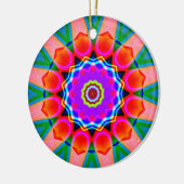 Fraktal Kaleidoskop 03 Keramik Ornament (Links)
