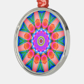 Fraktal Kaleidoskop 03 Ornament Aus Metall (Links)