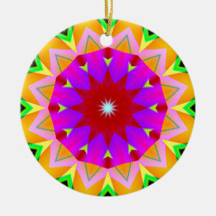 Fraktal Kaleidoskop 04 Keramikornament
