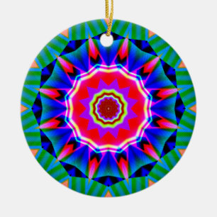Fraktal Kaleidoskop 05 Keramikornament
