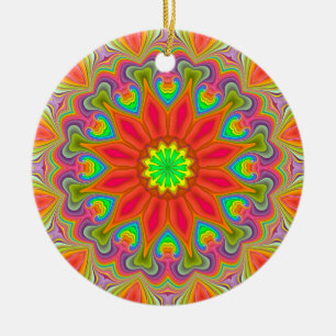 Fraktal-Kaleidoskop-Ambrosia-Freuden-Verzierung Keramikornament