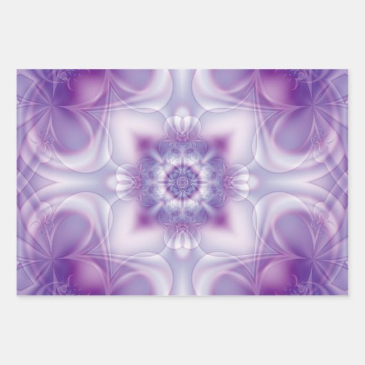 Fraktal Kaleidoskop Geschenkpapier Set (Vorderseite)