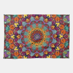 Fraktal-Kaleidoskop-Mandala-Muster-64351 Geschirrtuch
