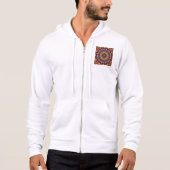 Fraktal-Kaleidoskop-Mandala-Muster-64351 Hoodie (Vorderseite)